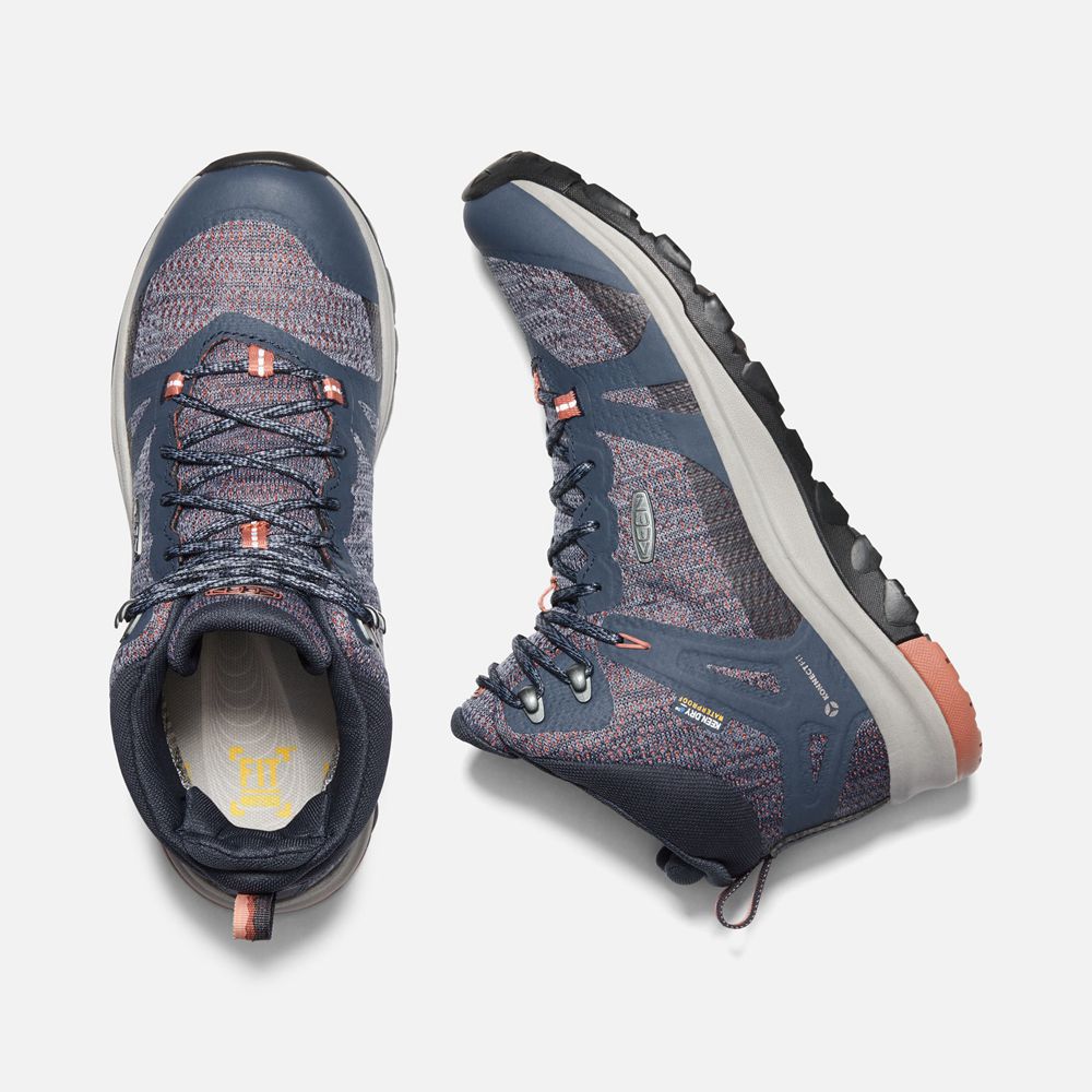 Keen Outdoor Bot Kadın Mavi - Terradora Ii Waterproof - Türkiye XIDH43951